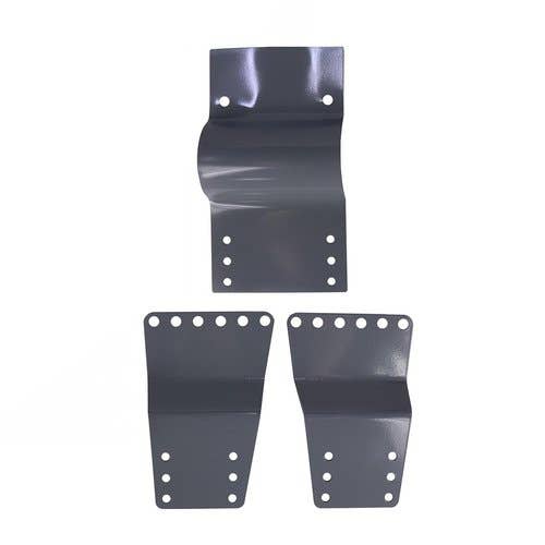 176895 | Seat Cushion Set with Brackets - 3 Piece | Vinyl | Gray/White | Massey Ferguson 1100 1130 1150 1500 1800 |  | 1031155M91