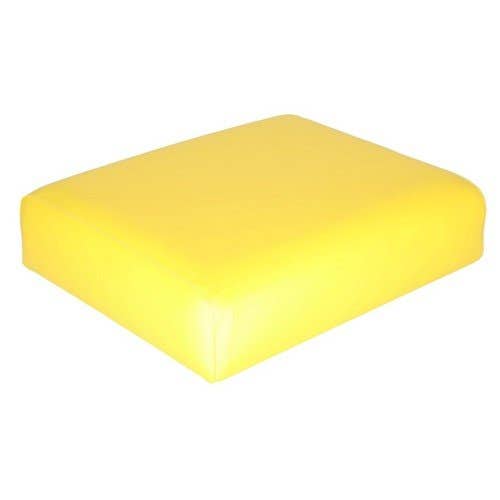 101314 | Seat Cushion - Wood Backed | Vinyl | Yellow | John Deere 1010 1010 3010 3020 |