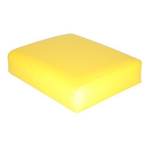 101314 | Seat Cushion - Wood Backed | Vinyl | Yellow | John Deere 1010 1010 3010 3020 |