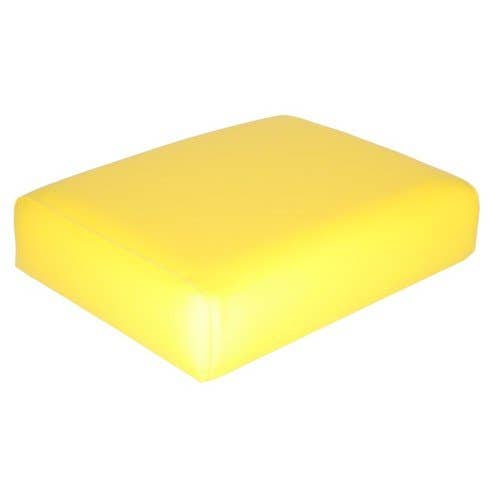101314 | Seat Cushion - Wood Backed | Vinyl | Yellow | John Deere 1010 1010 3010 3020 |