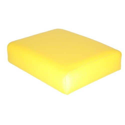 101314 | Seat Cushion - Wood Backed | Vinyl | Yellow | John Deere 1010 1010 3010 3020 |