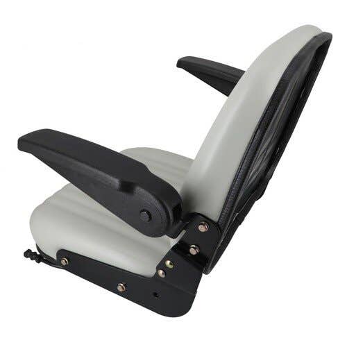 155486 | Seat | High-Back- Black Talon | Vinyl | Gray | Utility Trucks | Forklfts | Skid Steers | Mowers |