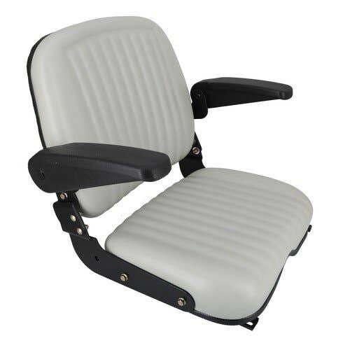 155486 | Seat | High-Back- Black Talon | Vinyl | Gray | Utility Trucks | Forklfts | Skid Steers | Mowers |