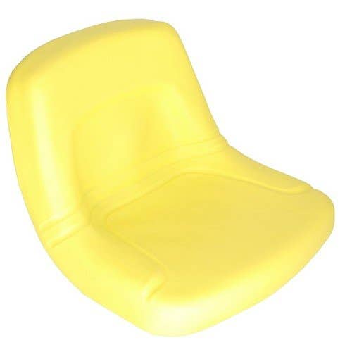 155491 | Seat | High Back Steel Pan | Black Talon | Yellow | Vinyl |