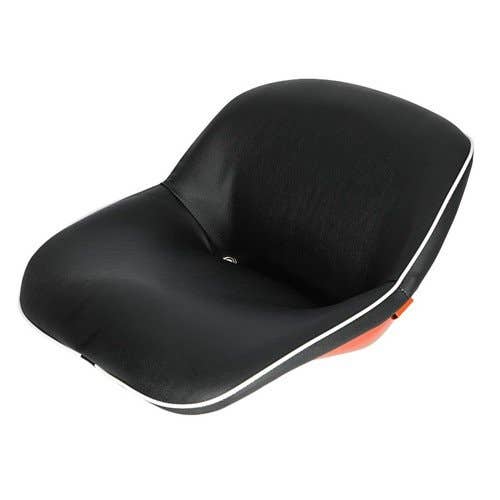 Seat Vinyl Black with Orange fits Kubota B2400 B7500 L245 L2050 L2250 L2350 L2550 L2650 L2850 L2900 L3300 L3410 L3600 L3710 L4200 L4610 34200-18400