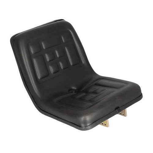 101381 | Seat with Flip Brackets | Polyurethane | Black | Allis Chalmers 5020 | Case IH 235 245 255 265 275 | Cub Cadet 7205 | Deutz 5215 | Ford 1000 1100 1200 1300 1500 1510 1600 1700 1710 1900 1910 2000 | Hinomoto E14 E15 E18 E21 E23 E28 E140 E182 | |