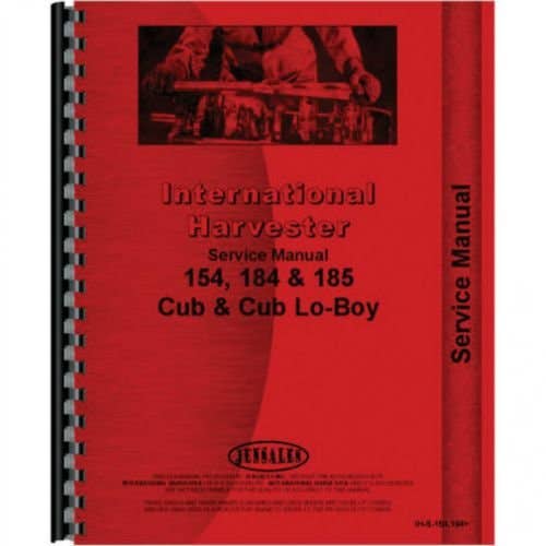 116441 | Service Manual - Cub 154 Lo-Boy | Cub 184 Lo-Boy | Cub 185 Lo-Boy | International | Farmall | IH Cub 154 Cub 184 Cub 185 |