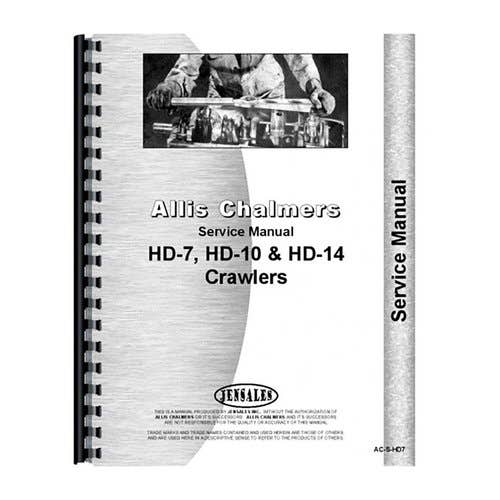 184690 | Service Manual - HD7 | Allis Chalmers HD7 |