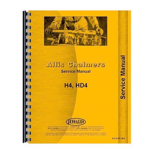 184688 | Service Manual | Allis Chalmers H4 HD4 HD4 |