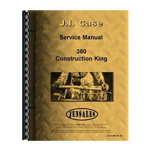 184292 | Service Manual | Case 380CK 380CK |