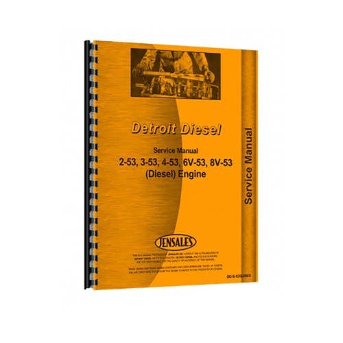 184356 | Service Manual | Case 40D | Detroit 2-53 4-53 | Dresser | International H-50C | Oliver 1950 |