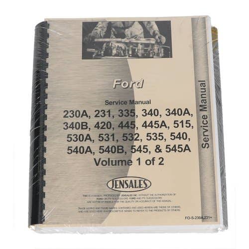 183932 | Service Manual | Ford 230A 230A 231 335 335 340 340 340A 340A 340B 340B 420 420 445 445 445A 445A 515 515 530A 530A 531 531 532 532 535 535 540 540 540A 540A 540B 540B 545 545 545A 545A |