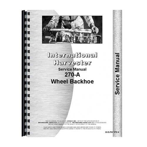 185105 | Service Manual | International | Farmall | IH 270A 270A |