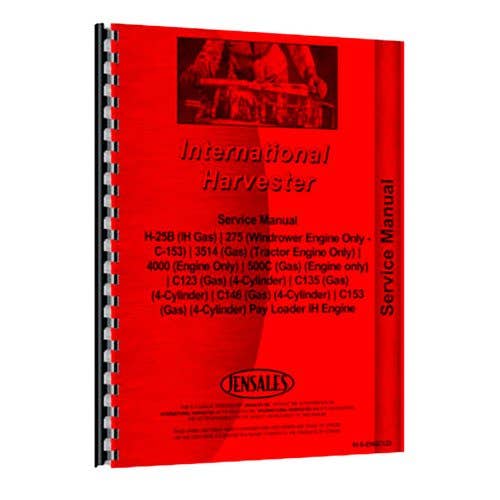 Service Manual fits International C123 C135 C146 C153 275 500C 3514 4000 500C 3514 Service Manual fits International C123 C135 C146 C153 275 500C 3514 4000 500C 3514