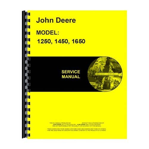 191060 | Service Manual | John Deere 1250 1450 1650 1650 |