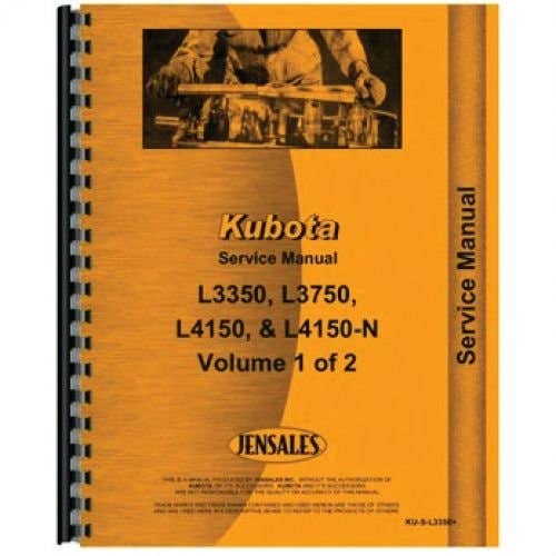 Service Manual fits Kubota L3350 L3750 L4150 L4150 Service Manual fits Kubota L3350 L3750 L4150 L4150