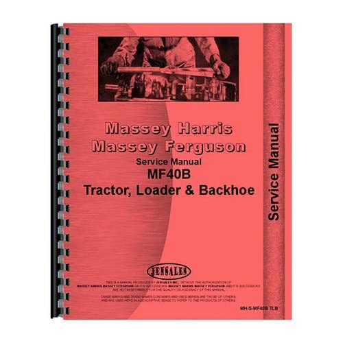 184198 | Service Manual | Massey Ferguson 40B 40B |