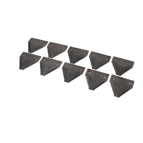Sickle Section Shape 2 TS XH Black Anvil 10 Pack fits New Holland 1100 1118 1495 1499 86615988 fits Case IH 9622744 fits Gehl 124737 Sickle Section Shape 2 TS XH Black Anvil 10 Pack fits New Holland 1100 1118 1495 1499 86615988 fits Case IH 9622744 fits Gehl 124737