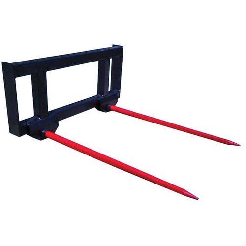 140565 | Skid Steer Bale Spear - Double Tine 39" 3600 lbs |