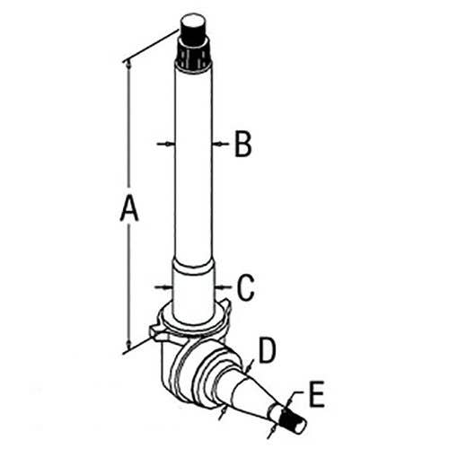 104540 | Spindle | Heat Treated - R | Ford 5700 6700 6710 7700 7710 |  | D5NN3105F