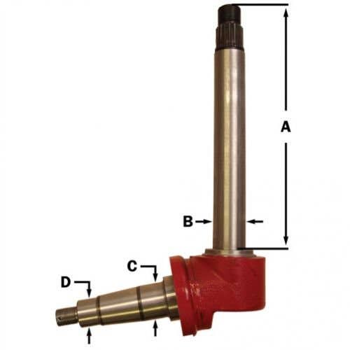 Spindle Kit Taper Mate Style - Left Hand/Right Hand fits International Hydro 100 656 756 766 826 856 886 966 986 1066 1086 1466 1468 1486 1566 1586 
