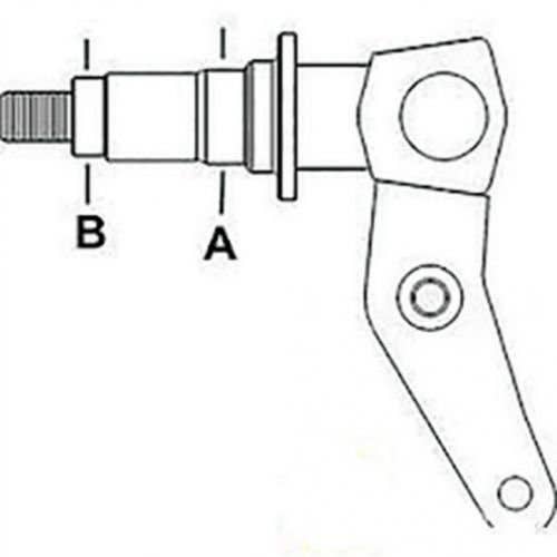 Spindle - Left Hand fits Case 480E 586 480E 584 585 586 D125863