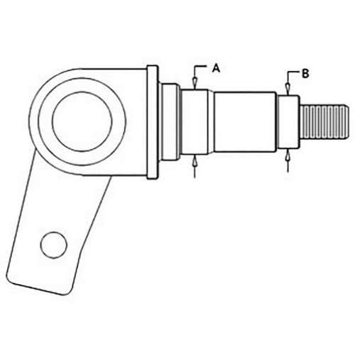 104356 | Spindle - Left Hand | Case 580K 580K 590 590 | International | Farmall | IH 580 580 |  | D125341