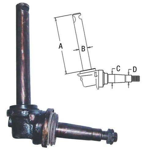Spindle - Left Hand fits International B275 B414 354 364 434 3043864R1 3043864R92