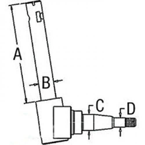 Spindle - Left Hand fits International Cub 364009R92