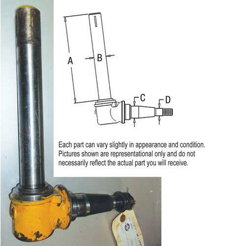 Used Spindle - Left Hand & Right Hand fits John Deere 2020 820 830 1530 1641 2020 2040 2240 2355 1020 1520 2030 AR58262 AR58608 AR103473