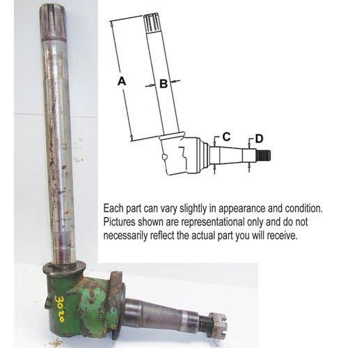 402218 | Spindle - Left Hand & Right Hand | John Deere 2510 2520 3010 3020 4000 4010 4020 4320 |  | AR55180 | R27815 | R53275  | R26868