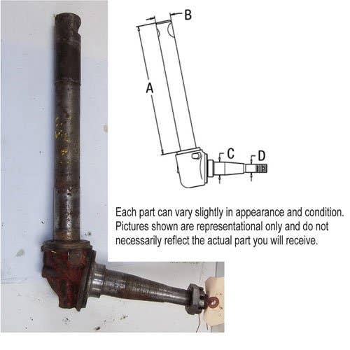 Used Spindle - Left Hand fits Ford NAA 8N 8N3106B Used Spindle - Left Hand fits Ford NAA 8N 8N3106B