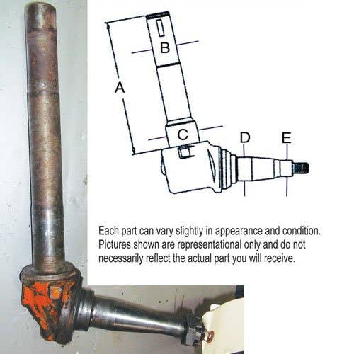 400622 | Spindle - Left Hand | Ford 600 700 800 900 2000 4000 |  | NCA3106B | F2NN3106BA