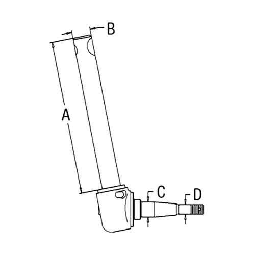 100615 | Spindle - RH | Ford NAA 8N |  | F3NN3105AA | 8N3105B