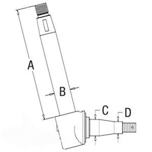 Spindle - Right Hand/Left Hand fits Massey Ferguson 50 50 Spindle - Right Hand/Left Hand fits Massey Ferguson 50 50