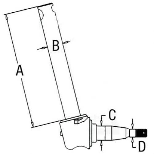 105016 | Spindle - Right Hand/Left Hand | Massey Ferguson 202 202 203 203 204 204 205 205 |  | 189751M92