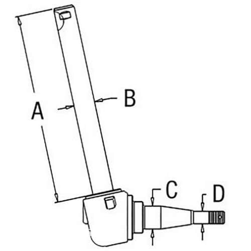 Spindle - Right Hand/Left Hand fits Massey Ferguson 150 508578M92 Spindle - Right Hand/Left Hand fits Massey Ferguson 150 508578M92