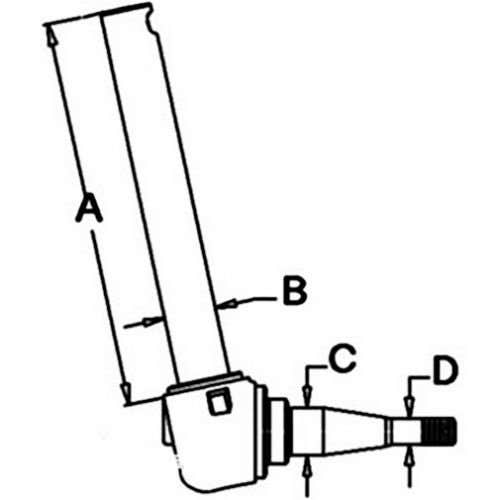 Spindle - Right Hand/Left Hand fits Massey Ferguson 2135 20 20 2135 511606M91 Spindle - Right Hand/Left Hand fits Massey Ferguson 2135 20 20 2135 511606M91