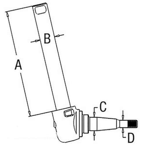 105007 | Spindle - Right Hand/Left Hand | Massey Ferguson 165 175 255 265 270 |  | 532966M92