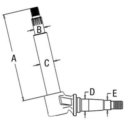 100302 | Spindle - Right Hand/Left Hand | Case 580B 580B |  | A154657