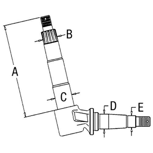 100308 | Spindle - Right Hand/Left Hand | Case 930 1030 |  | A57443
