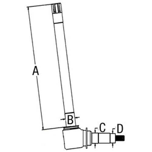 Spindle - Right Hand/Left Hand fits Case 990 995 1290 1294 1390 1394 fits Case IH 995 fits David Brown 880 996 K262211