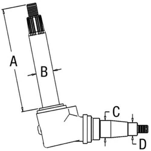 100646 | Spindle - Right Hand/Left Hand | Ford TW10 TW20 TW30 TW35 8000 8530 8630 8700 8730 8830 9700 |  | D9NN3105AA
