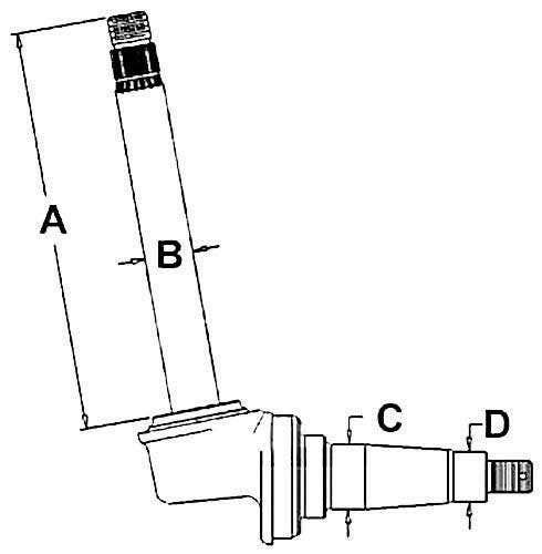 100841 | Spindle - Right Hand/Left Hand | International | Farmall | IH 544 656 664 |  | 406267R92