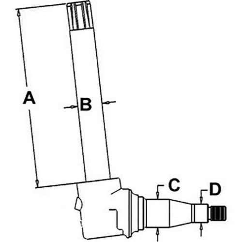 Spindle - Right Hand/Left Hand fits John Deere 4050 4240 4250 4255 4440 AR82754 Spindle - Right Hand/Left Hand fits John Deere 4050 4240 4250 4255 4440 AR82754