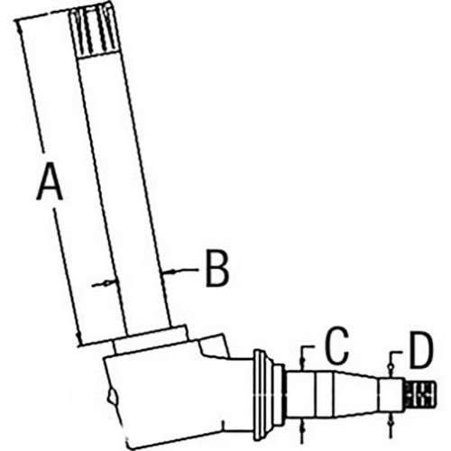Spindle - Right Hand/Left Hand fits John Deere 7210 7410 7510 7610 7710 7810 RE71277 Spindle - Right Hand/Left Hand fits John Deere 7210 7410 7510 7610 7710 7810 RE71277