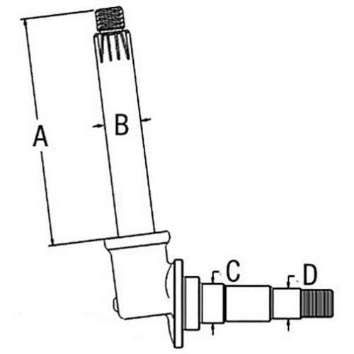 Spindle - Right Hand/Left Hand fits Oliver 770 880 KS713D 161618A Spindle - Right Hand/Left Hand fits Oliver 770 880 KS713D 161618A
