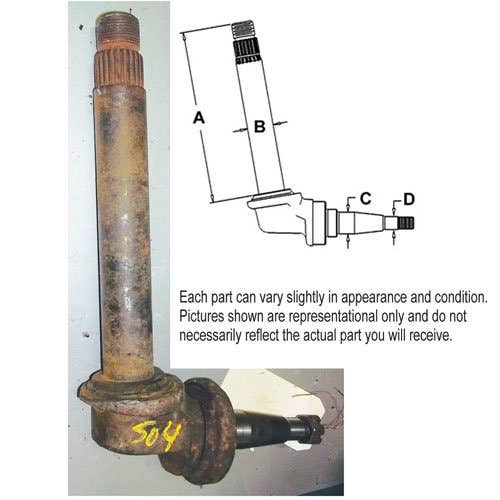 400840 | Spindle - Right Hand & Left Hand | International | Farmall | IH 544 656U |  | 406265R92