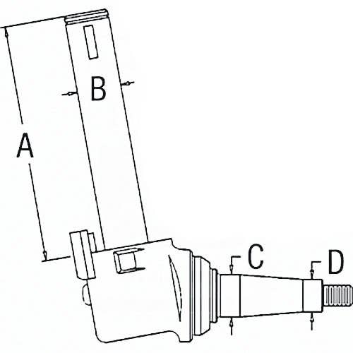100093 | Spindle - Right Hand | Allis Chalmers D21 210 220 |  | 70252094
