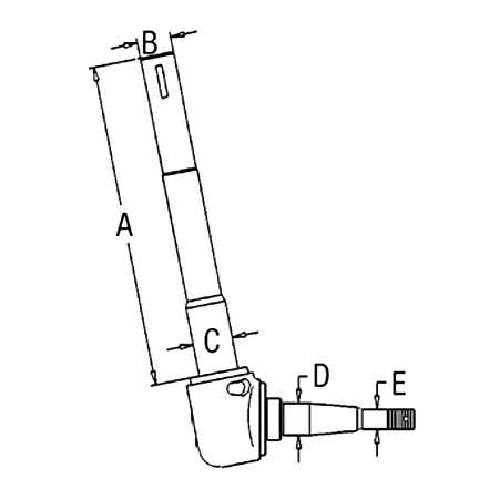 100624 | Spindle - Right Hand | Ford 2000 2100 2120 2310 2600 2610 3000 3100 3120 3310 3600 3610 3900 4100 4600 4600SU | New Holland 4010 |  | C5NN3105U | 81816581
